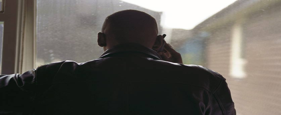 image of man on phone